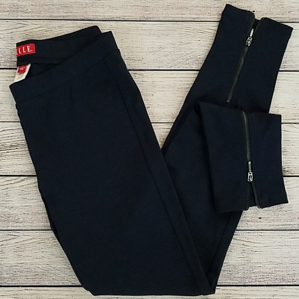 Ankle-zip Ponte Leggings - Sz. 2
